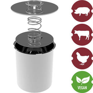 Prensa de Carne Resistente de Acero Inoxidable 304 Plateado, Ecológica, para Uso en la Cocina, para Hacer Jamón - Product Image 5