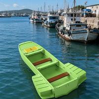 Bateau de pêche en PE détachable, léger, écologique, durable et portable pour la pêche de loisir