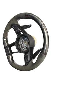 <span class=keywords><strong>Audi</strong></span> A3 A4 A5 A6 A7 R8 <span class=keywords><strong>RS8</strong></span> <span class=keywords><strong>S8</strong></span> Racing LED Mise à niveau et modification Volant en fibre de carbone et cuir - Product Image 5