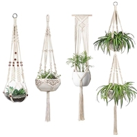 Décoration murale, porte-plantes pour la décoration familiale, macramé