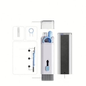 Outils de nettoyage pour clavier mécanique, brosses à poils doux, stylo de nettoyage, ensemble de nettoyage magique sept-en-un multifonction pour éliminer la poussière - Product Image 6