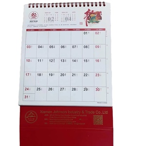 2024 Custom Creative Desk Calendar Simple Business Self-Discipline Company Promotion Home Decor Custom Packaging Printing