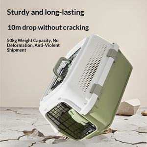 Nueva Caja de Transporte para Mascotas, de Plástico, con Cierre de Botón, Portátil, para Animales Pequeños, Perros, para Transportar en el Auto - Product Image 3