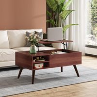 Table basse relevable en bois, design moderne, écologique, portable, avec rangement dissimulé, pour salon, maison et bureau