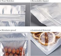 Sachet refermable autoportant en plastique aluminisé Yin Yang de qualité alimentaire, réutilisable, pour l'emballage de snacks, bonbons, café et aliments