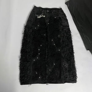 Calças <span class=keywords><strong>Jeans</strong></span> Baggy DiZNEW Personalizadas, <span class=keywords><strong>Jeans</strong></span> Desgastados em Alta Venda, Tamanhos Grandes, Calças Confortáveis para Homens - Product Image 2