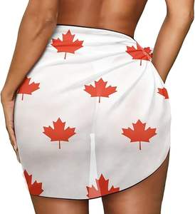 Canada Flag Sarong donna copri costume da bagno in Chiffon trasparente Bikini - Product Image 4