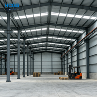 Nave Industrial de Acero Estructural Personalizada de 2000 m², Taller con Estructura de Acero Soldada/Laminada en Caliente, Columnas de Acero en Forma de H