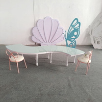 Chaises et tables pour enfants pour mariage et événements, table serpentine blanche pour mariage, fête d'enfants