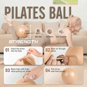 Set de Entrenamiento de Pilates con Pelota, Anillo de <span class=keywords><strong>Yoga</strong></span> y Banda de Resistencia <span class=keywords><strong>para</strong></span> Cadera - Product Image 2