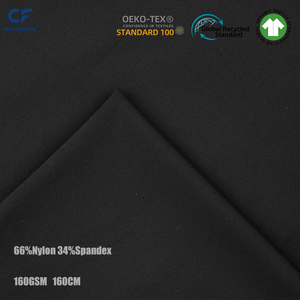 ผ้า OEKO เป็นมิตรกับสิ่งแวดล้อม 66% ไนลอน 34% สแปนเด็กซ์ สำหรับชุดเต้นรำ น้ำหนัก 160GSM ยืดได้ 4 ทิศทาง ผ้ายืดหยุ่นสูง สำหรับชุดออกกำลังกายผู้หญิง - Product Image 3