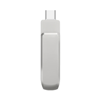 Flash Drive USB Metal Retractable Multi-Fungsi 3-in-1 OTG 64/128GB Memori Kompatibel Android USB 3.0 Garansi 1 Tahun Warna PMS
