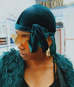 Hip-Hop Hommes Designer Personnalisé Durags Logo Cheveux Du Rag Velours Chapeau Ethnique Bandanas Vendeur pour Hommes - Product Image 4