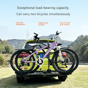 <span class=keywords><strong>Porte</strong></span>-vélos pliable de 2 pouces à fixer sur la barre de remorquage, compatible avec les portes-bagages de voitures, SUV et camions, ajustement universel - Product Image 2