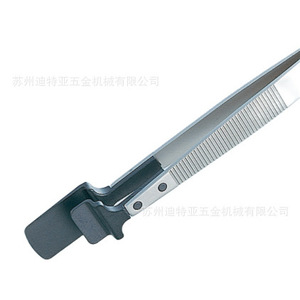 Pincettes pour plaquettes de pâte à gaufres 8SA, grand diamètre, 8 pouces, type antistatique, pointe lisse en acier inoxydable de qualité industrielle - Product Image 3