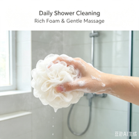 Balle de bain en mousse douce - Éponge exfoliante pour le corps pour éliminer les peaux mortes, en matériau PE