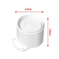 Sirène sans fil miniature Agshome 125dB Rf433, sirène pour la maison, le bureau, le magasin, le garage, fonctionne avec le système de sécurité d'alarme Agshome