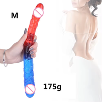 Dildo Realista de Silicona de Doble Extremo, Dildos Flexibles, Dong Largo para Juego Anal de Doble Cara, Estimulador de Punto G, Juguetes Sexuales para Mujeres