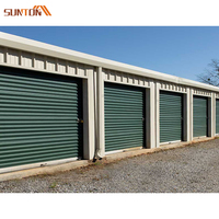 Garage industriel en aluminium, portes coulissantes, pièces, entrepôt extérieur en métal et aluminium, pas cher