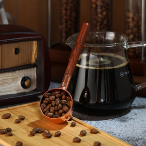 Utensilio de cocina de lujo hecho a mano mango de madera Rosa 10G cobre té café cuchara de medida - Product Image 6