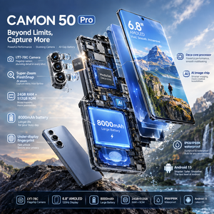 สมาร์ทโฟน Camon 50 Pro 5G ราคาประหยัด ระบบ Android 15 ความจุ 512GB รองรับซิมคู่ ปลดล็อคแล้ว ผู้จัดจำหน่ายขายส่งสำหรับตลาดแอฟริกา - Product Image 6