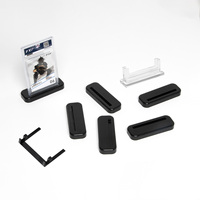 Supports d'affichage magnétiques noirs PQ One Touch pour cartes, pour un accès pratique