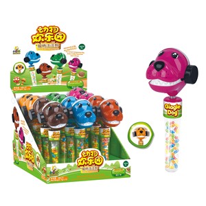 Xiaolefeng Little Yellow Duck Whistle Toy Small Animal Gummy Candy para niños para madre Baby Store Street Stall al por mayor - Product Image 3