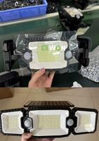 Projecteur Solaire Extérieur à Détection de Mouvement 305 LED 2500LM Triple Tête IP65 pour la Vente au Détail et la Distribution