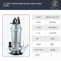 QDX Tauchpumpe für sauberes Wasser, Hochleistungs-Kleinwasserpumpe mit Schwimmerschalter, automatischer Start/Stopp, OEM
