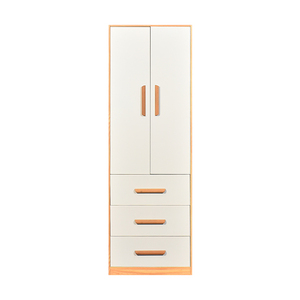 Student <strong>Wardrobe</strong> <strong>Double</strong> Door Armoire With Shelves <strong>White</strong> <strong>Wardrobe</strong> With Mirror - Product Image 2