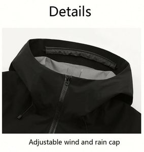 Veste personnalisée en tissu avec fermetures éclair latérales pour la ventilation sous les aisselles, veste de sport coupe-vent pour l'extérieur - Product Image 4