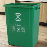 XJH 10L PP Matériau sans couvercle Gestion facile des déchets pour une utilisation de bureau sans couvercle Poubelle rectangulaire en plastique
