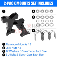 Support de vérin AMBITION High Lift, compatible avec les véhicules tout-terrain Jeep RZR, Polaris, camion universel, 1-2,5 pouces