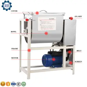 automatic industrial mixer for bakery flour dough mixer kneading bakery mixing machine for bread