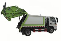 Camion compacteur de déchets municipaux JAC 8 m³ à haute compression, 4x2 diesel, chargement arrière pour la collecte des déchets urbains