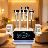 Appareil portable 6 en 1 pour le raffermissement et le rajeunissement de la peau du visage par aspiration 40k R&F et la lipocavitation corporelle
