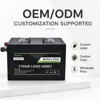Batterie au phosphate de fer et de lithium 24V 200Ah LFP rechargeable pour système solaire de camping-car, bateau