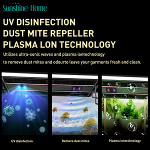 Sèche-linge pliable chauffant à capteur électronique pour balcon intérieur, montage au plafond, en aluminium, montage mural, salle de bain - Product Image 6