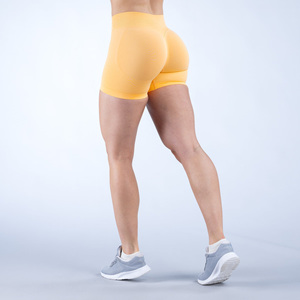 Pantaloncini Sportivi Traspiranti ad Asciugatura Rapida, Elastici, con Effetto Push-Up, a Vita Alta, Leggings Corti da Palestra, Pantaloncini Yoga Senza Cuciture per Donne - Product Image 2