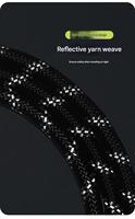 Laisse pour chien en nylon de luxe durable avec poignée rembourrée confortable, bande réfléchissante et motif imprimé pour une promenade sécurisée de votre animal.