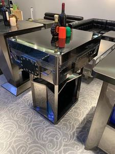 تصميم عصري جديد الصلب موبايل المحمولة النادي الليلي عالية المعادن طاولة بار للبيع - Product Image 5