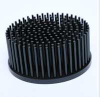 Disipador de calor de luz descendente LED Pin de forja en frío Aleta de aluminio anodizado Extuded Track Light Cooler Black AL1050 AL1070 Tipo de producto