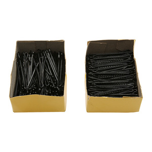 Pinzas para el Cabello Negras de 5.5cm, Pasadores Metálicos Pequeños para Uso Diario, Adornos para el Cabello para Maquillaje y Estudio, en Caja, Cabeza Redonda, 60 Piezas - Product Image 5