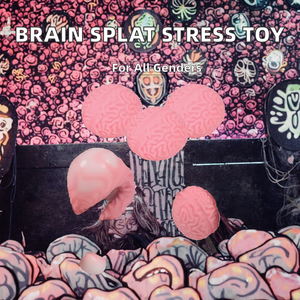 Balle anti-stress sensorielle en TPR pour soulager l'anxiété, jouet à presser en forme de cerveau, pour enfants de 5 à 7 ans, unisexe - Product Image 2