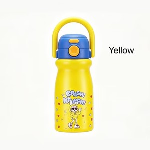 Botella de Agua Infantil a Prueba de Fugas <span class=keywords><strong>con</strong></span> Pajita, Libre de BPA, Vaso de Acero Inoxidable <span class=keywords><strong>con</strong></span> Diseño de Dibujos Animados para Viajes al Aire Libre - Product Image 5