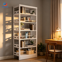 Estantería de Acero Resistente, Mueble de Biblioteca Comercial, Estante de Almacenamiento Ajustable para Exhibición de Libros