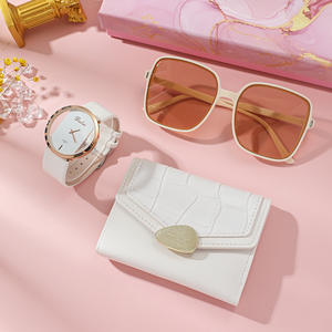 Özel Logo kentsel cüzdan zamansız saat ile yeni Trendy klasik gözlükler-sevgililer günü malzemeleri - Product Image 6