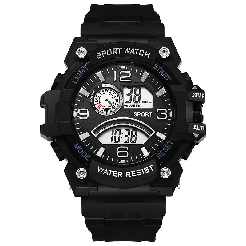 Heiße elektronische Uhr Sport Männer Chronograph Mode Uhren Sport Männer und Frauen Wecker leuchtende Multifunktion suhr