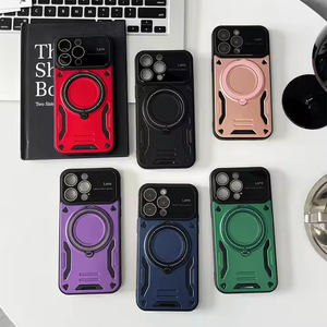 Coque de protection de luxe en TPU et PC avec anneau magnétique pour iPhone 17 Pro Max, 16 Pro, 17, 15, 14 Plus - Product Image 6
