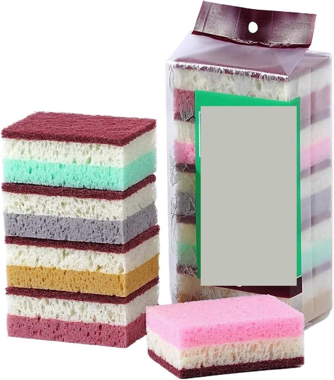 Coloré 10*7*4 cm 3 pièces/carte kraft